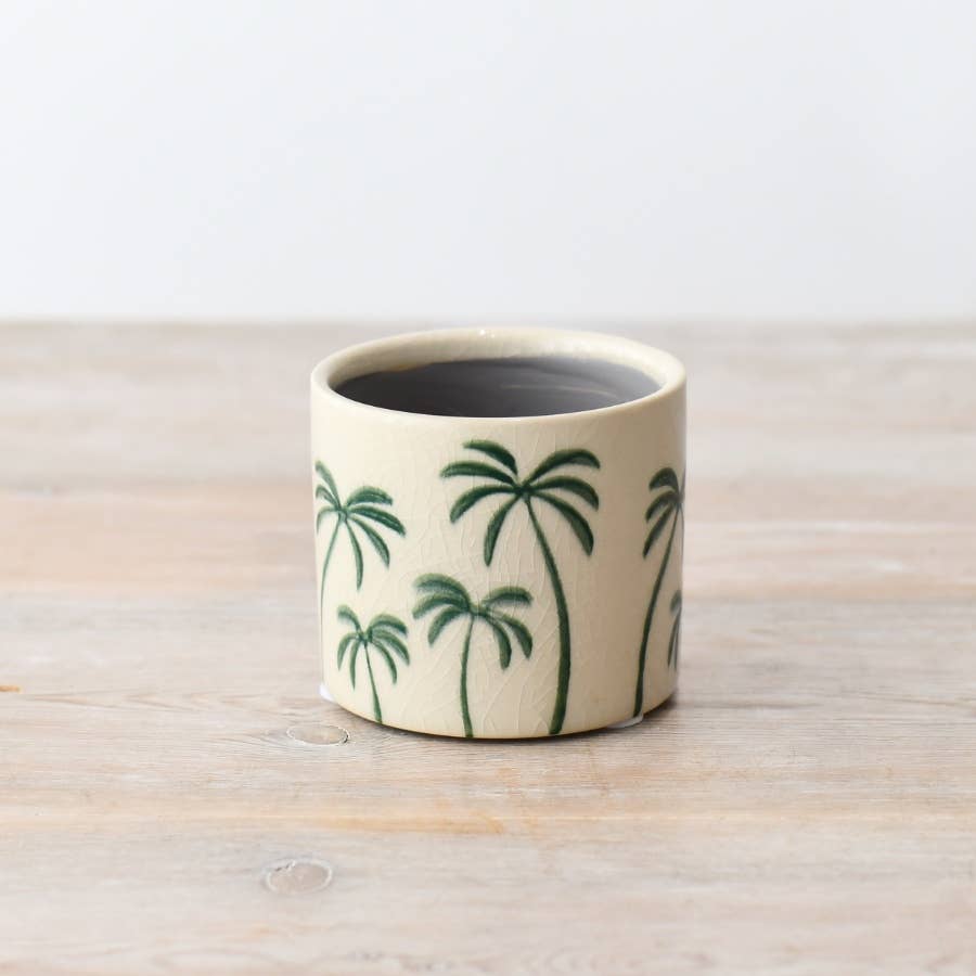 Small Palm Tree Planter, 8cm