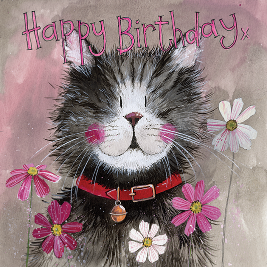 Whiskers Birthday Card