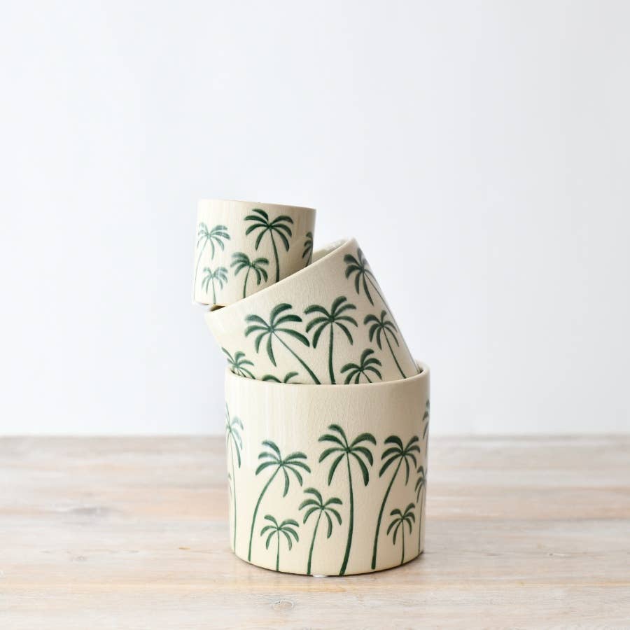 Small Palm Tree Planter, 8cm