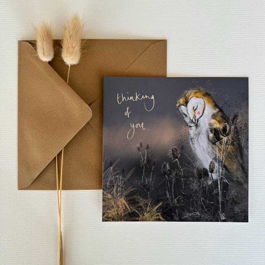 Barn Owl Blank Card