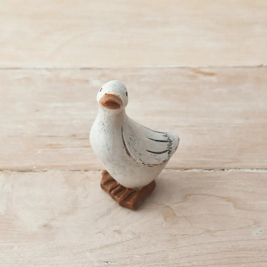 Posed White Duck, 11cm