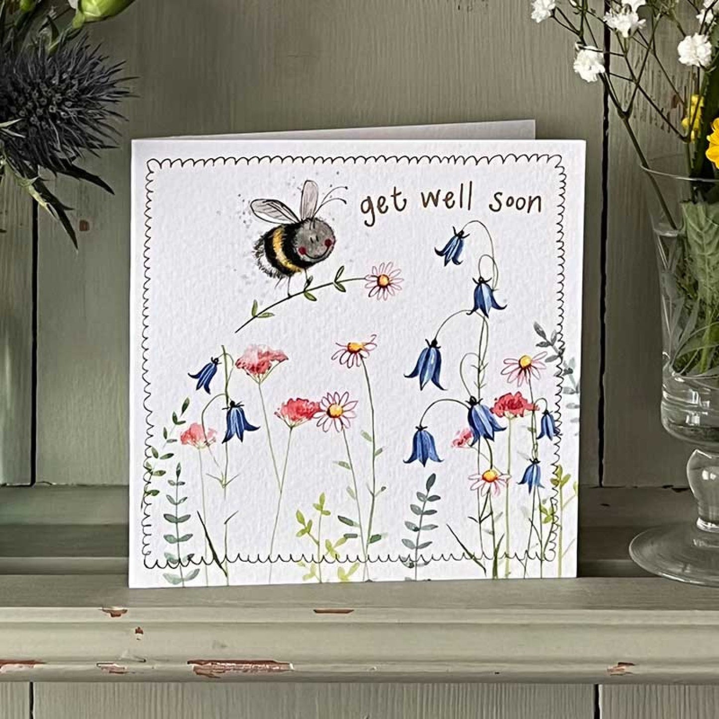 Get Well Soon Bee Greeting Card