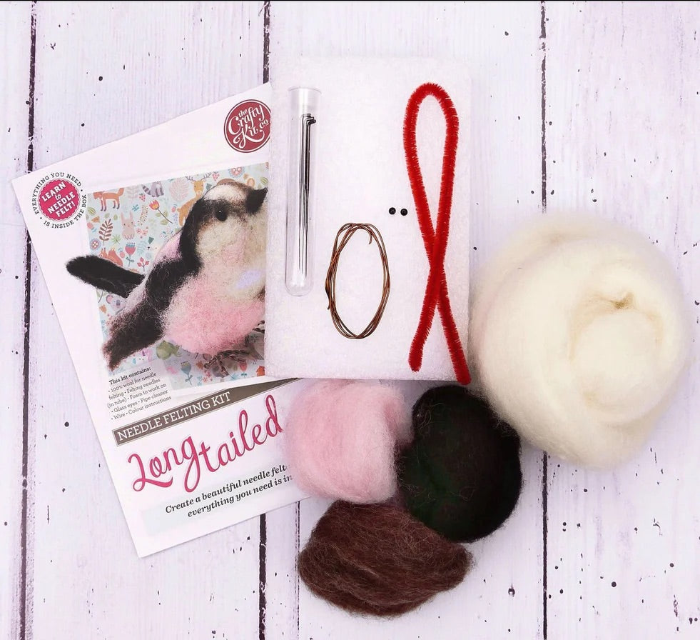 Long Tailed Tit Needle Felting Craft Kit