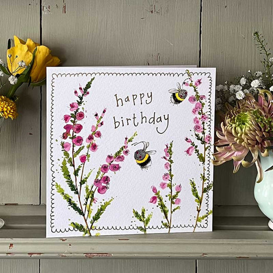 Birthday Greeting Card Bee and Heather