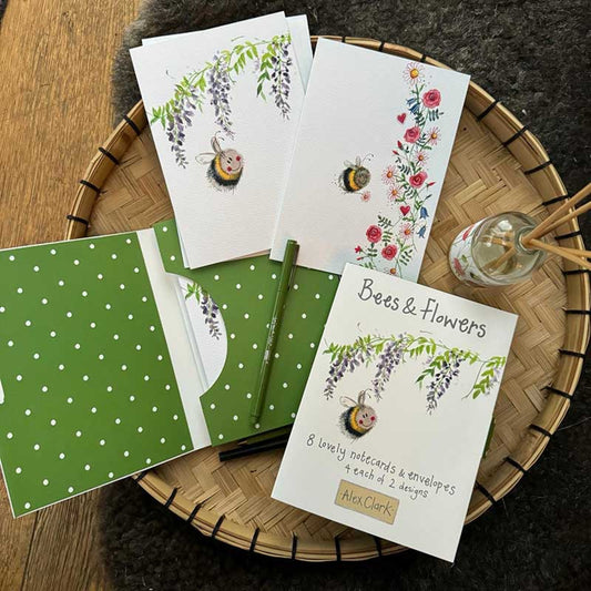 Bees and Flowers Boxed Notecards