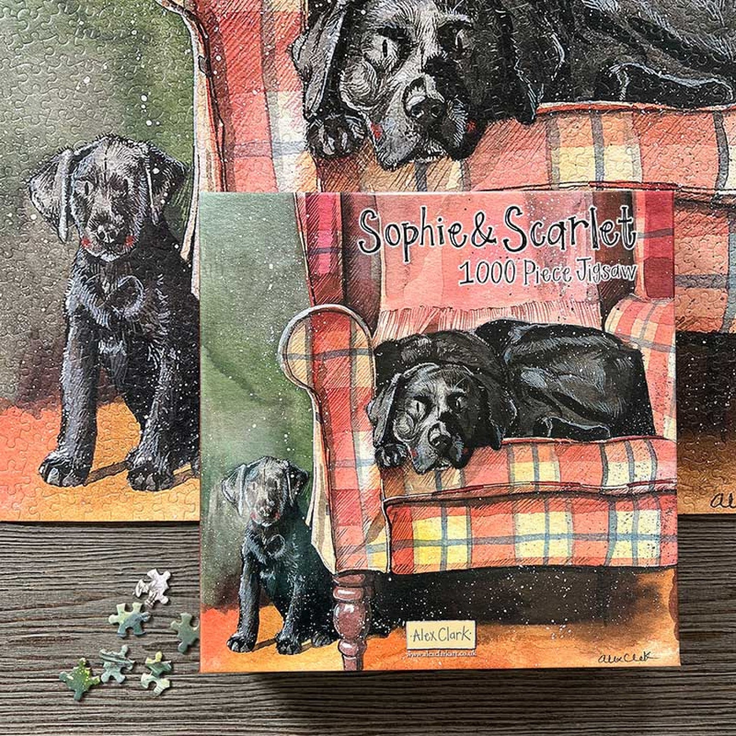 Sophie and Scarlet Dog Jigsaw - 1000 piece