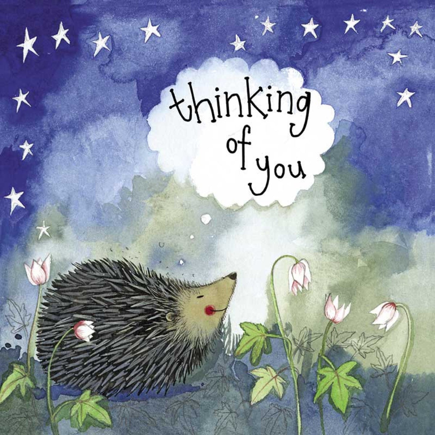 Thinking Of You Hedgehog Greeting Card