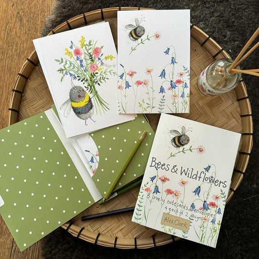 Bees and Wild Flowers Boxed Notecards