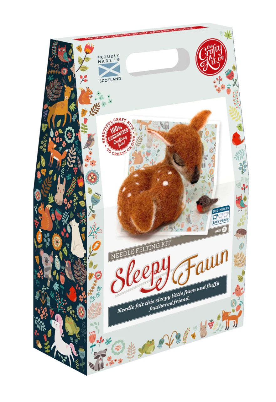 Sleepy Fawn Needle Felting Craft Kit