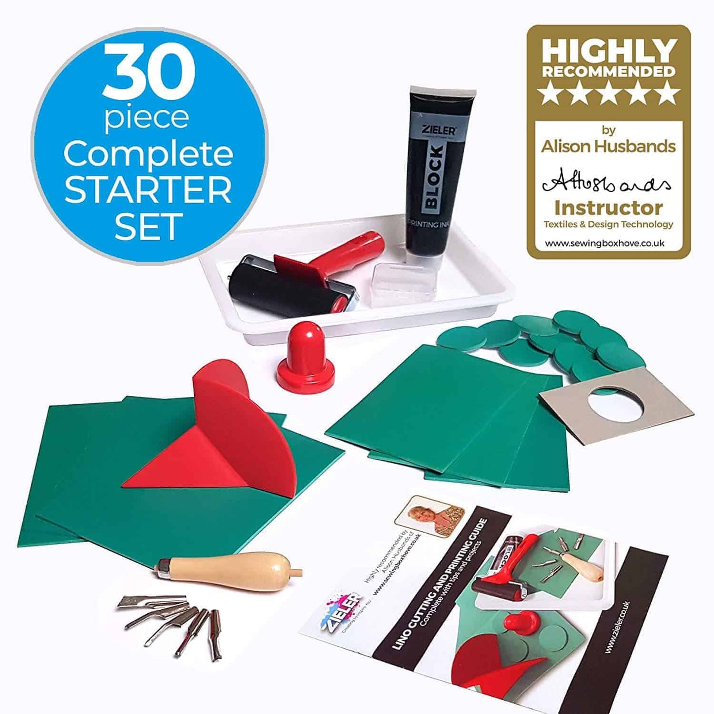 The Complete Lino Cutting & Printing Kit (30 pcs set)