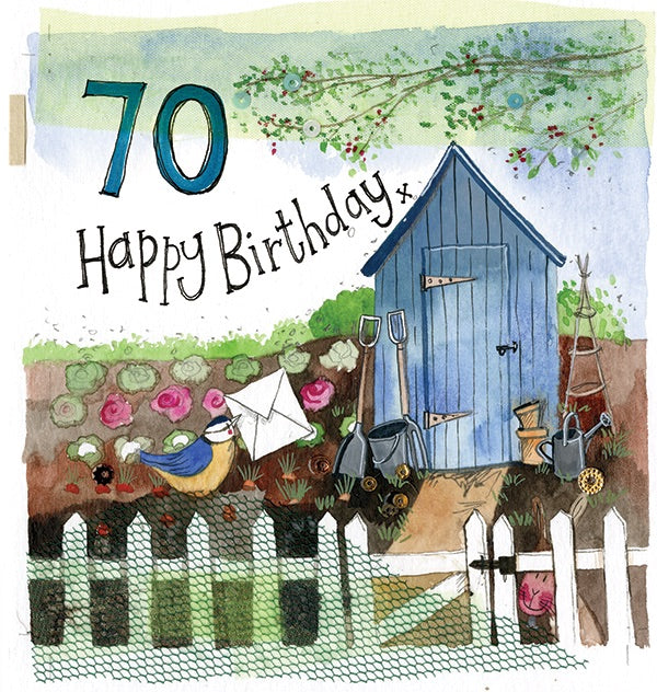 Birthday 70 Year Old Greeting Card