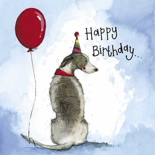 Sunshine Whippet Birthday Greeting Card