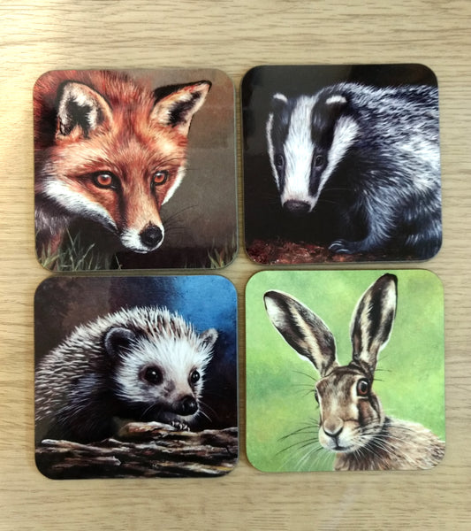 British Wildlife Coaster Set