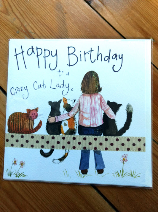 Crazy Cat Lady Greeting Card