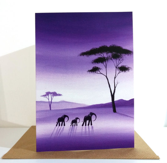 Evening Walk Greeting Card