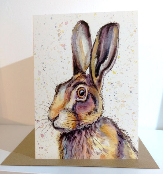 Hare Greeting Card