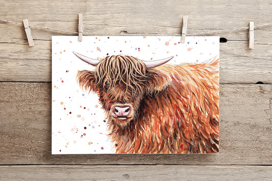 Highland Cow - A4 Print