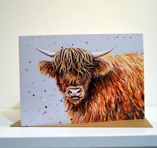 Highland Cow Card A6