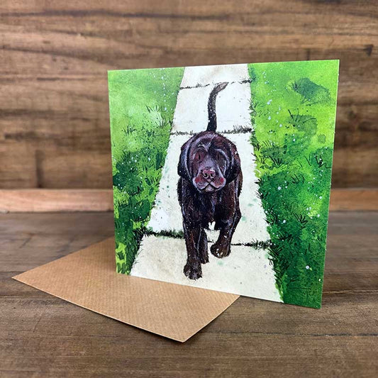 Labrador Dog Blank Card