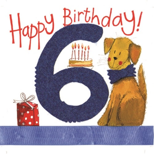 Happy Birthday 6 Greeting Card