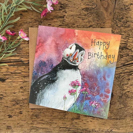 Puffin Birthday Card