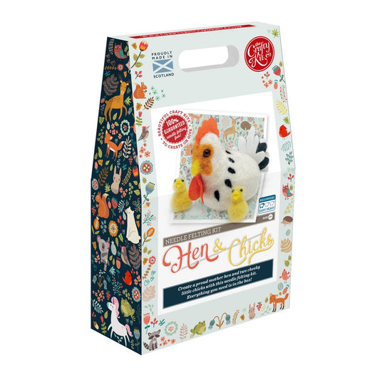 Hen and Chicks Needle Felting Craft Kit