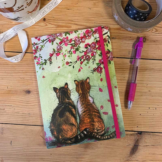 Cats & Blossom Large Chunky Notebook