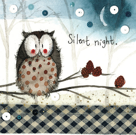 Silent Night Christmas Card