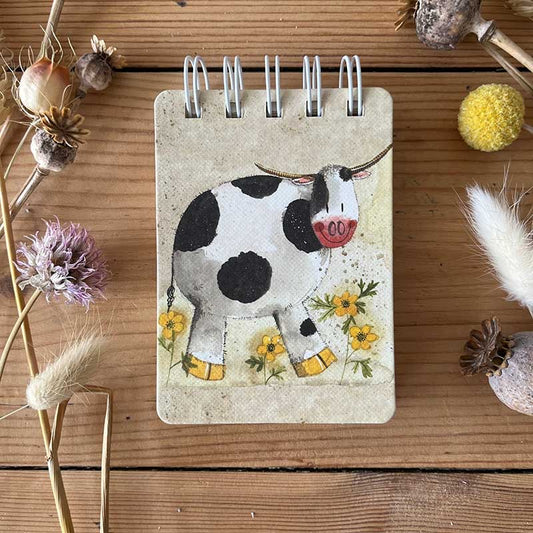 Cow Small Spiral Bound Notepad