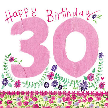 30 Birthday Greeting Card