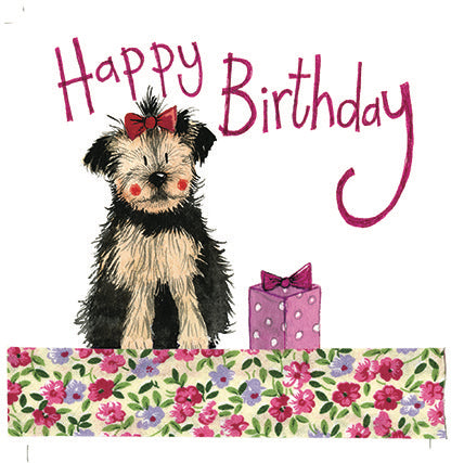 Yorkie Birthday Greeting Card