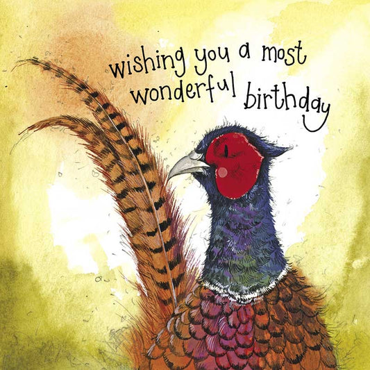 Pheasant Birthday Greeting Card