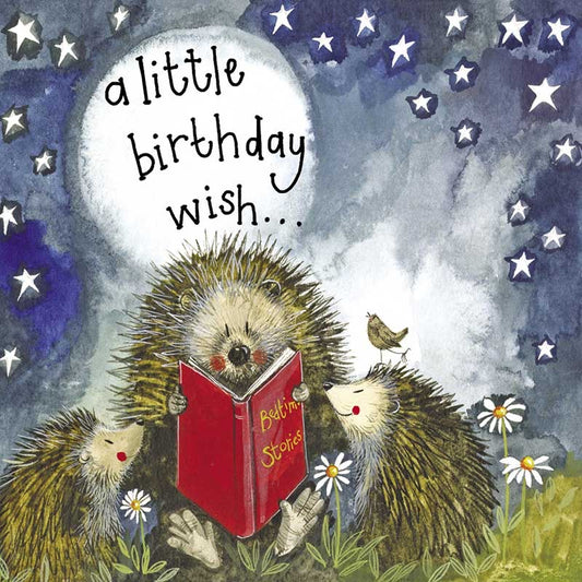 Hedgehogs Birthday Card