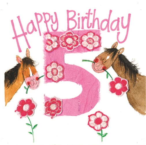 5 Birthday Greeting Card