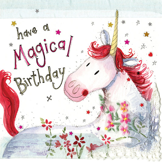 Birthday Unicorn Greeting Card