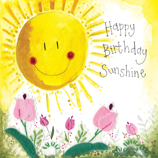 Sunshine Flowers Birthday Card