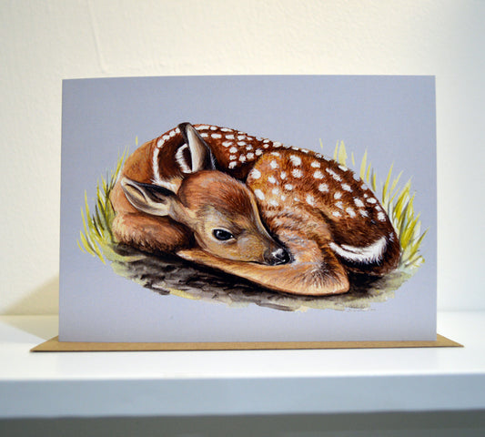 Sleepy Deer Card A6